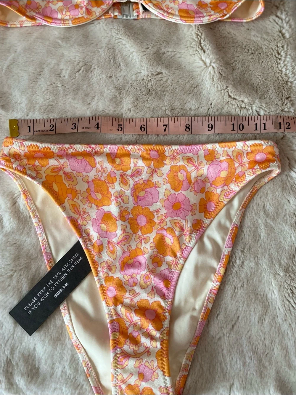 Triangle Swimwear floral print underwire bikini set